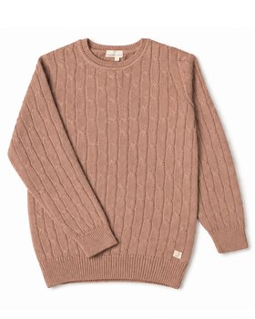 Pullover Sweater Braids in Pure Cotton Bio