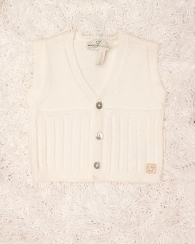 Gilet Traforato Unisex in Pura Lana Merino