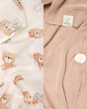 Set Copertina Eucalipto e Mussola Puro Cotone