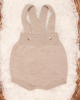 Culottes Baby-Hosenträger aus reiner Merinowolle