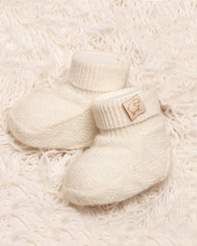 Scarpine Neonati in Puro Cashmere
