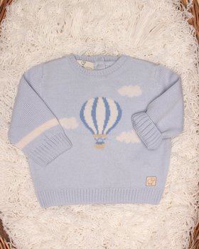Strickhalsband jenseits der Wolken in reiner Merino-Wolle