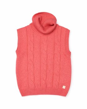 Weste Fleece Kinder Merinowolle