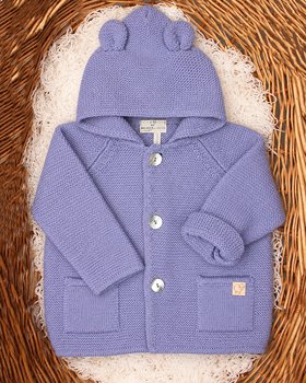 Baby-Ohr-Mantel aus reiner Merinowolle