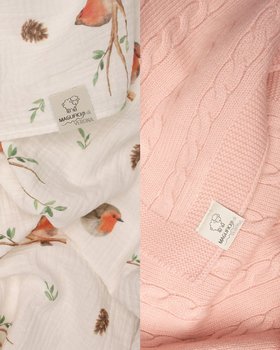 Set Copertina Lana Cotta e Mussola Cotone