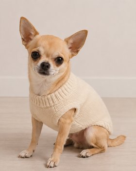 Maglioncino Beige per Cani di Piccola Taglia
