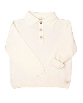 Polo Manica Lunga Ragazzi Lana Merino Ultrafine