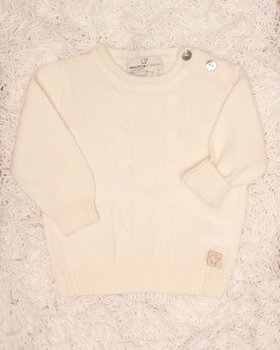 Girocollo Trecce Neonati in Pura Lana Merino Ultrafine