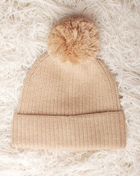 Pure Merino Wool Pon Pon Cap