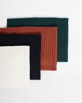 Pure Merino Wool Ribbed Collar