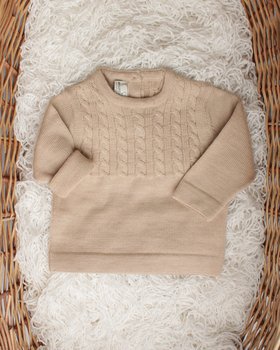 Maglioncino trecce Pura Lana Merino