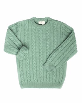 Geflochtener Pullover aus reiner Merinowolle Kinder