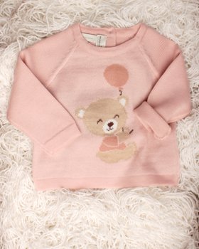 Maglia Orsetto Pura Lana Merinos Neonata