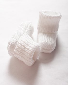 Schuhe, Socken Geburt in Pure Eucalyptus