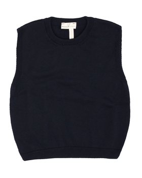 Gilet girocollo in Puro Cotone Bio Bimbi