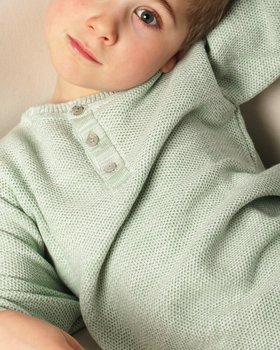 Maglia Serafino Bimbi in Puro Cotone BIO