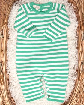 Gestreifter Bio-Schlafanzug aus reiner Baumwolle