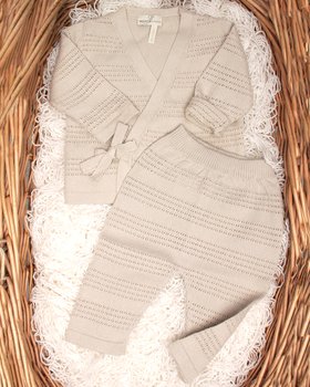 Durchbrochenes Set Reine BIO-Baumwolle