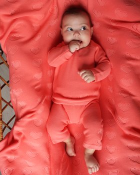 Herz-Set aus reiner BIO-Baumwolle