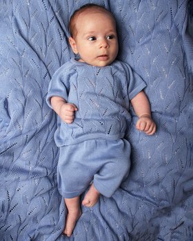 Pure Eucalyptus Short Perforated Suit