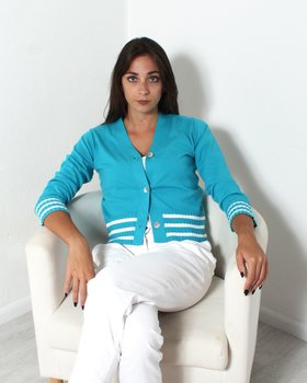 Women’s Coste Striped cotton cardigan