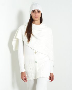 Women’s Long Losanghe Pure Wool Cardigan