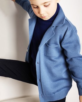 Giacca Blazer Bimbo in Pura Lana Merino
