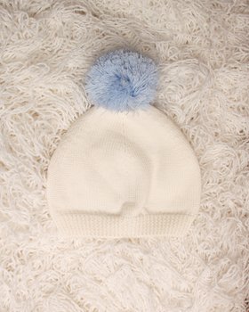 Bommelmütze für Neugeborene