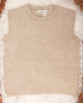 Links Kinderweste aus reiner, ultrafeiner Merinowolle