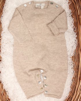 Pure Merino Wool Ultrafine Newborn Sleepsuit