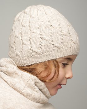 Children's Pure Merino Wool Ultrafine Braided Cap