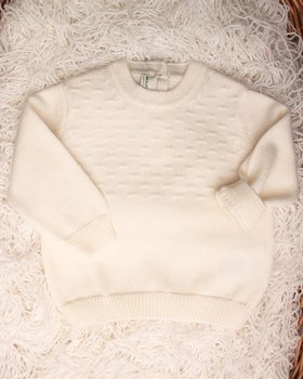 Maglioncino Punzonato in Pura Lana Merinos