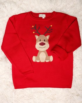 Children's Christmas Sweater in Pure Merino Wool