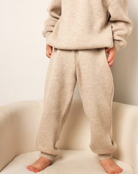 Children's Knitted Trousers in Pure Merino Ultrafine Wool