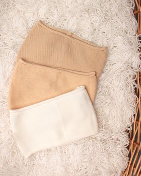 Links Halstuch aus reiner Baumwolle BIO