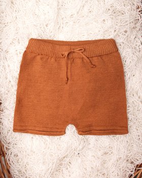 Pantalone Corto Neonati in Puro Lino e Puro Cotone