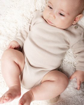 Body Girocollo Puro Cotone Bio Neonati