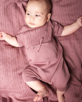 Pagliaccetto Amaranto in Puro Cotone Bio