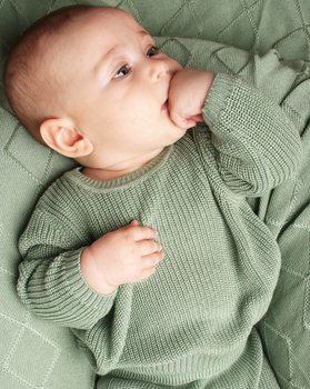 Girocollo Eucalyptus in maglia Puro Eucalipto Neonati