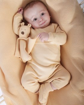 Geburtsstrampler aus reiner BIO-Baumwolle