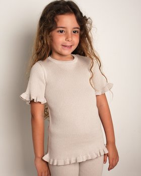 Girls' T-shirt in pure organic cotton