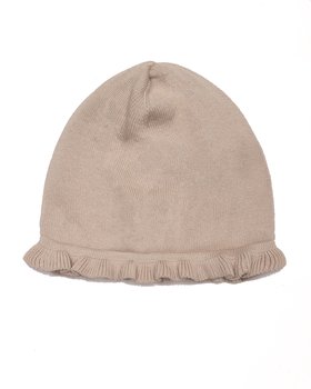 Berretto Volant in Puro Cotone Bio Bambina