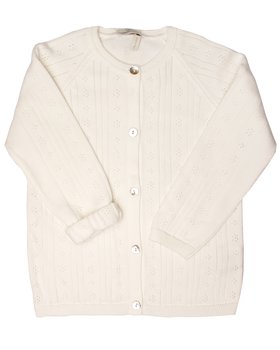 Giacchina Amaranto in Puro Cotone Bio Bambina