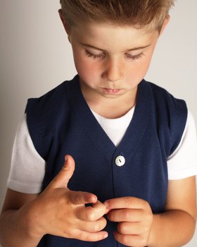 Offene Weste Knöpfe aus reiner BIO-Baumwolle für Kinder