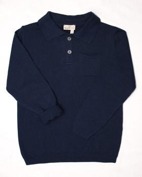 Organic Pure Cotton Long Sleeve Polo for Boys
