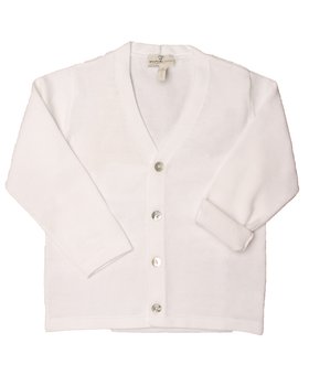 V-neck Cardigan in Pure Cotton for Boys