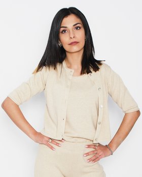 Short cotton jacket Woman