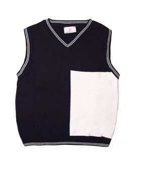Gilet Blocchi Colore in Puro Cotone BIO Bambino