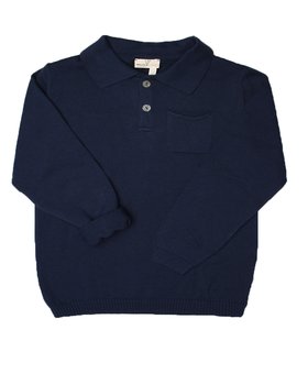 Polo-Shirt aus reiner BIO-Baumwolle mit langen Ärmeln