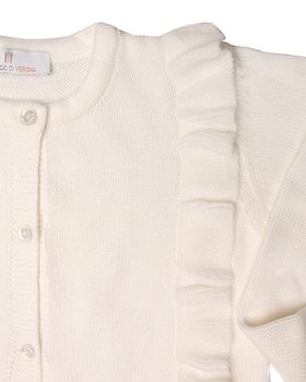 Giacchina Volant in Puro Cotone Bio per Bambina